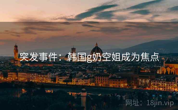 突发事件:韩国g奶空姐成为焦点 突发事件:韩国g奶空姐成为焦点